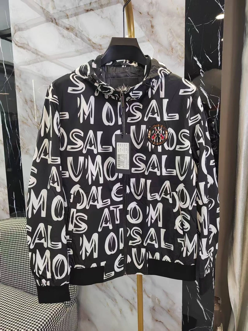 【断码清】2024男士休闲长袖个性字母夹克JK9612