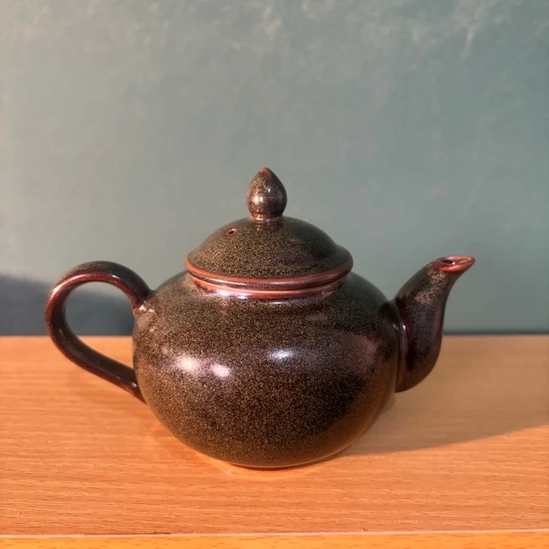 耀州窑原矿陶瓷茶叶末釉茶壶（以直播间展示为准）