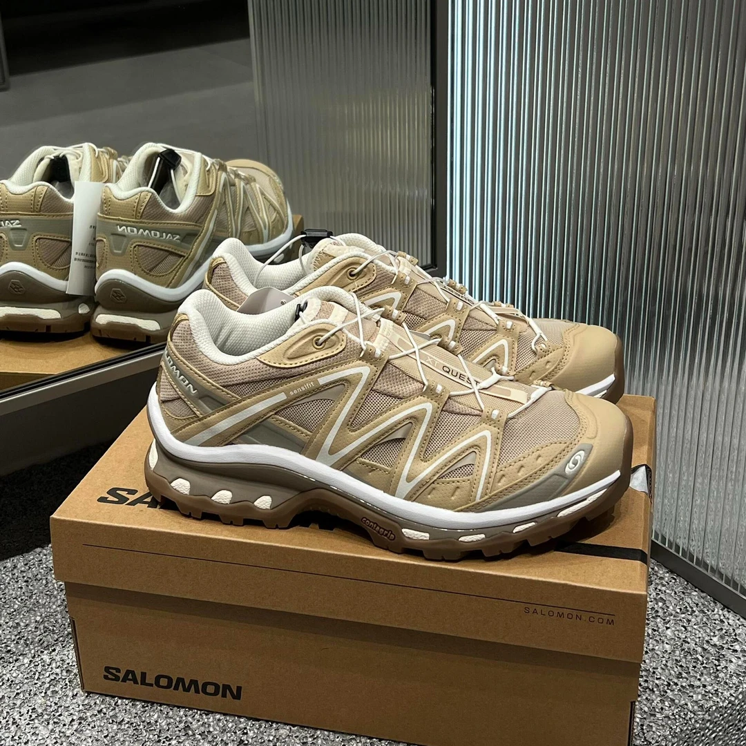 SALOMON/萨洛蒙【11.12】XT-QUEST男女款户外徒步登山杏色410588