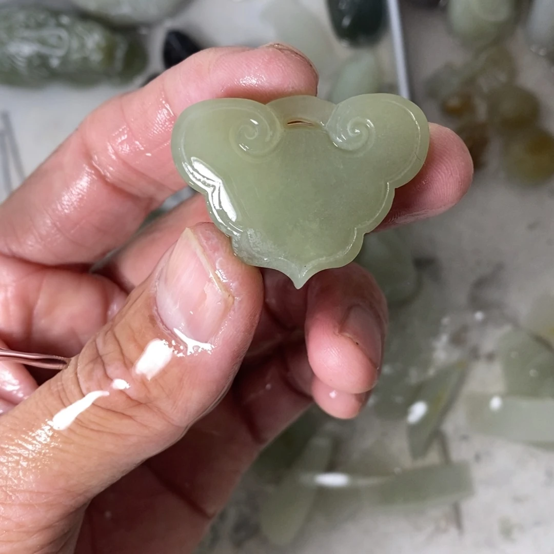 和田玉（糖玉）未镶嵌吊坠(不含链)