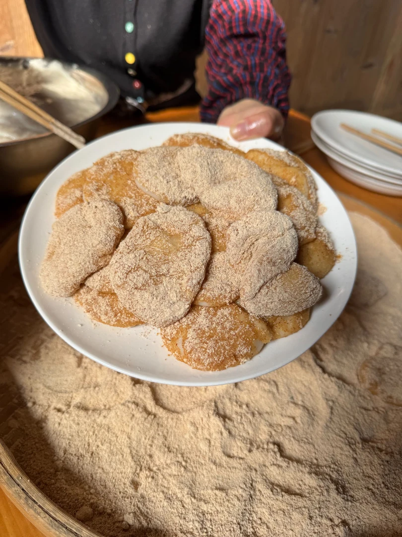 福建家乡美食手工糍粑新鲜黄豆粉甜糍粑