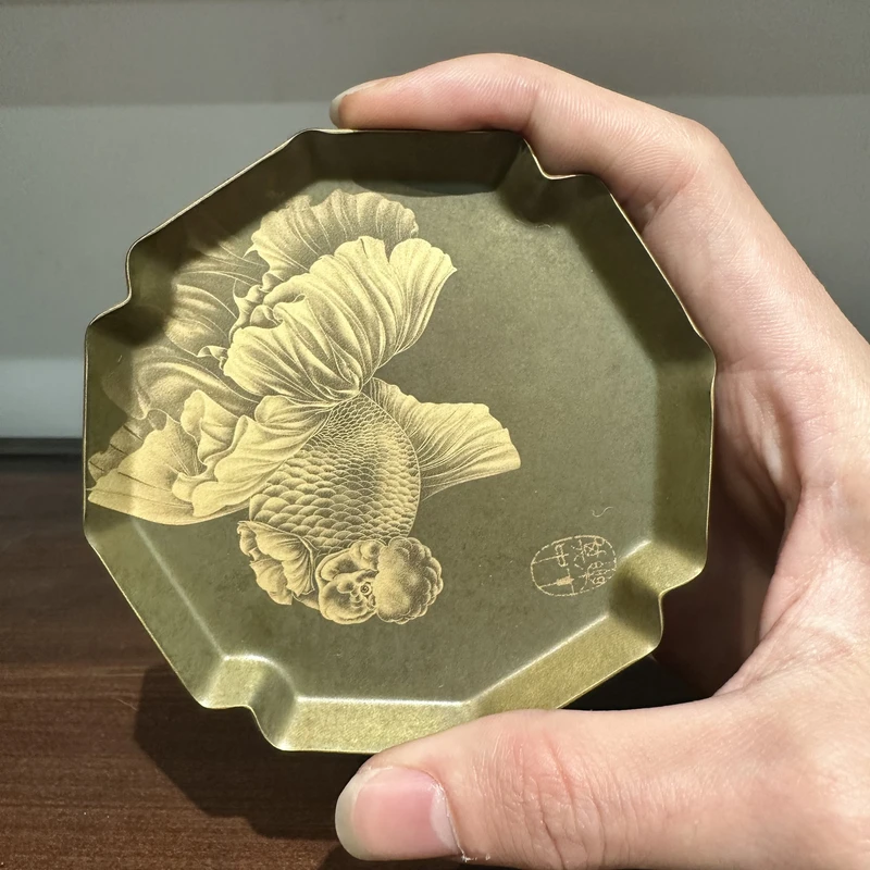 【银歌专属】铜杯托鱼 八方CD0030