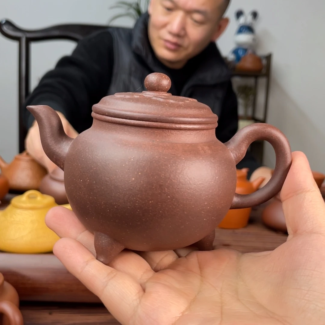 紫泥茶壶大彬如意240cc