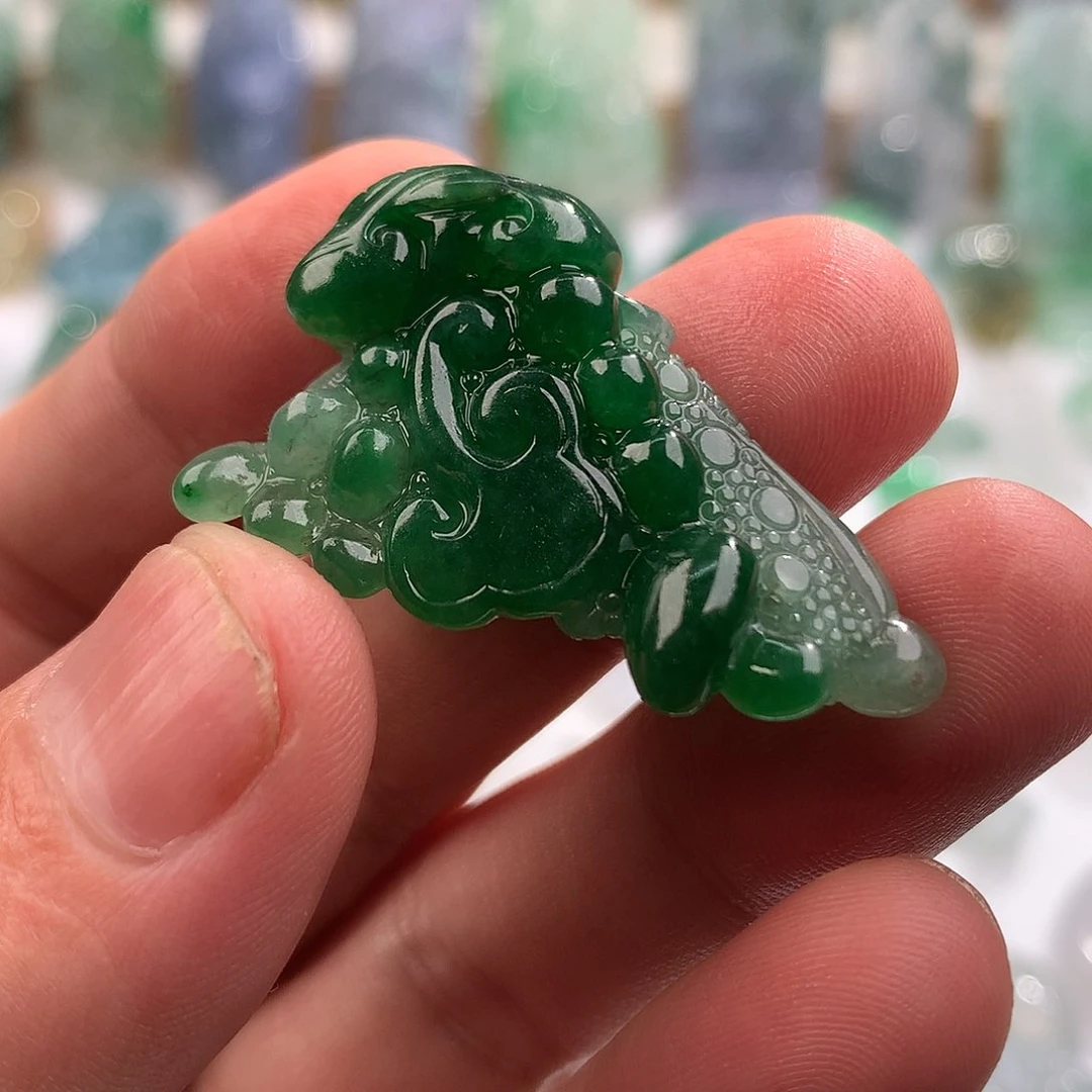 未镶嵌挂件翡翠台****馆翡翠A货