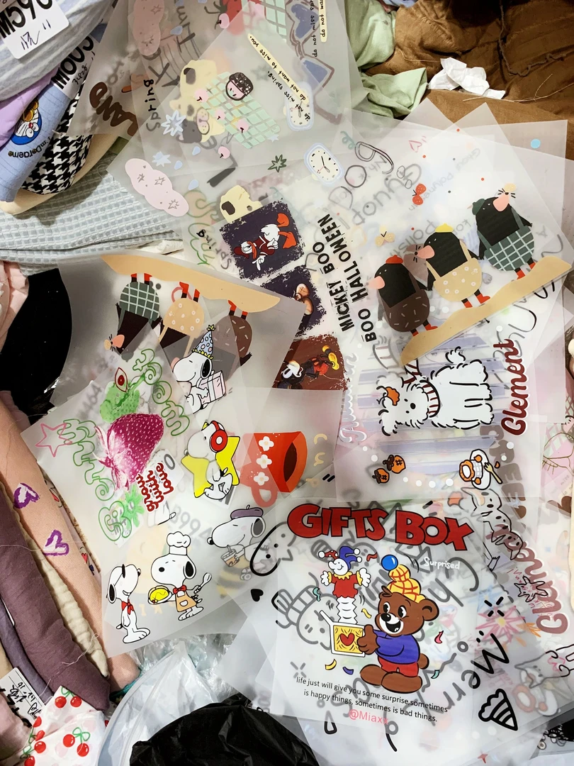 主播定制款热转印DIY白墨冷撕烫画高清防爆单张大小18-22cm左右