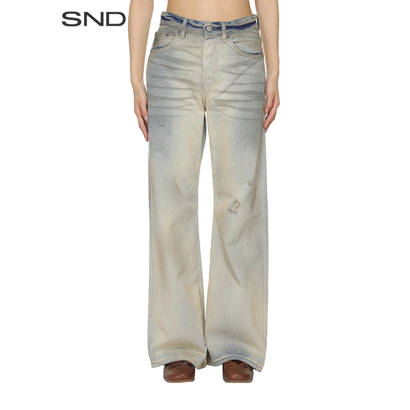 【SNDACNE STUDIOS 设计师品牌】SND SS25 褪色感牛仔长裤