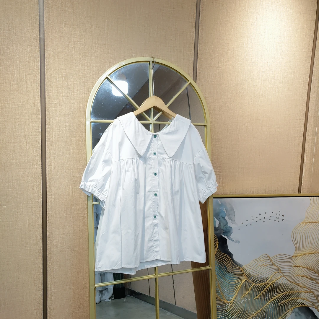 BG388孕妇白色上衣100-140