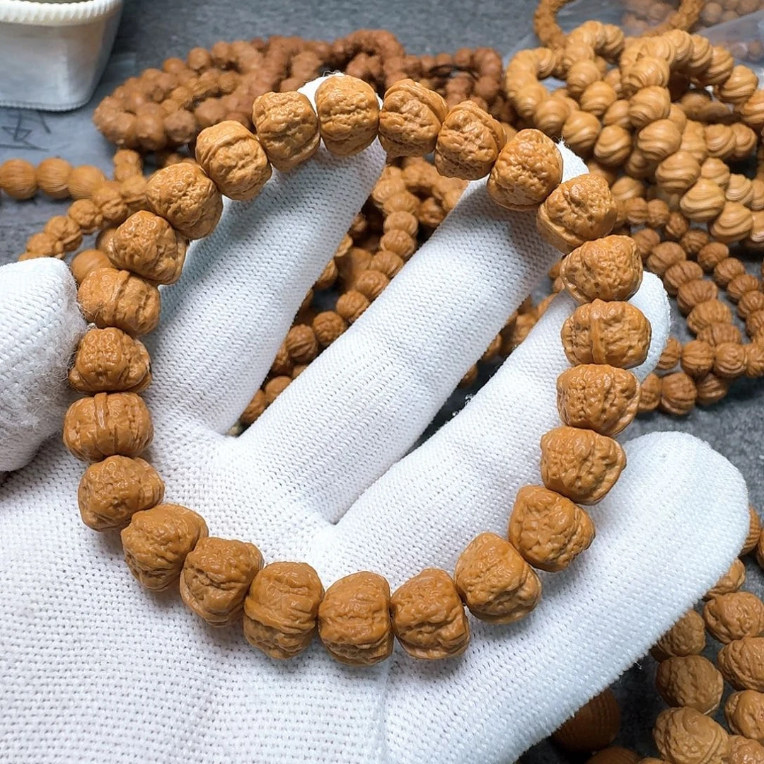 手串猴头核桃猴头雕刻三角蛙手串全品