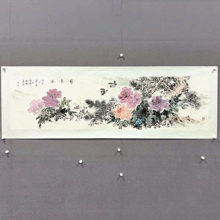 国画亲笔手绘放心去藏