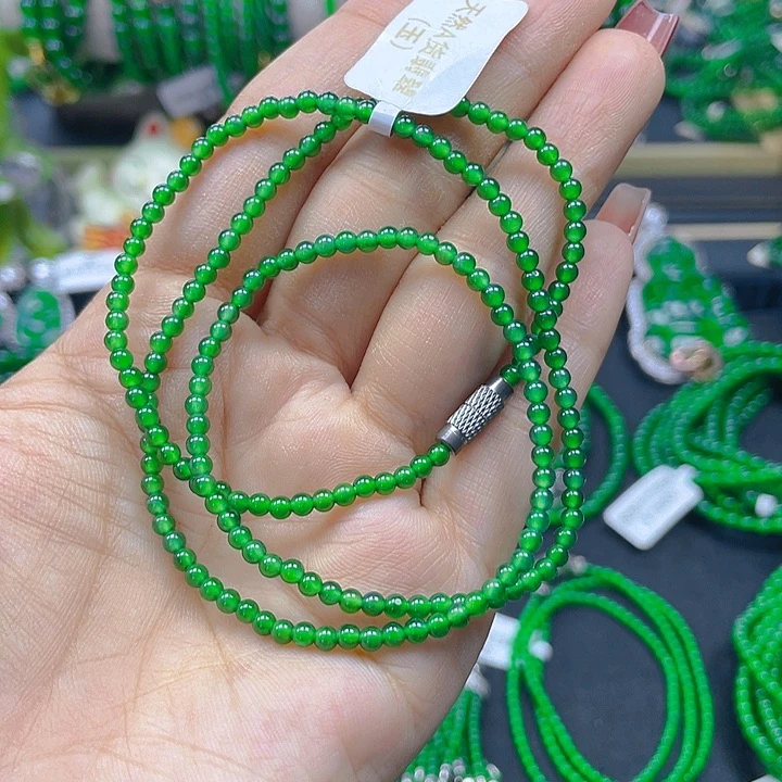 翡翠未镶嵌颈饰翡翠项链3