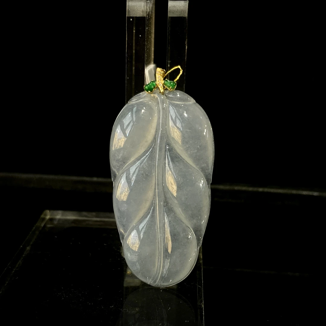 gdsp3叶子吊坠18K25476