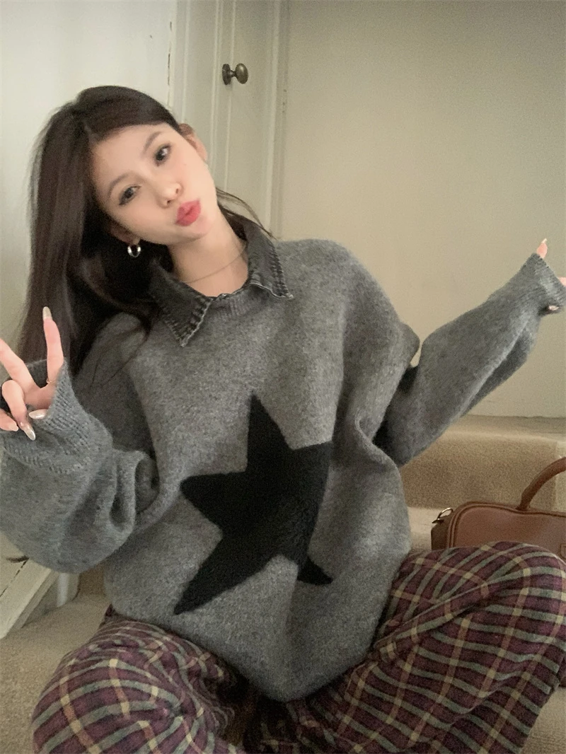 【小雅编号款】秋冬新款韩版ins毛衣外套上衣潮