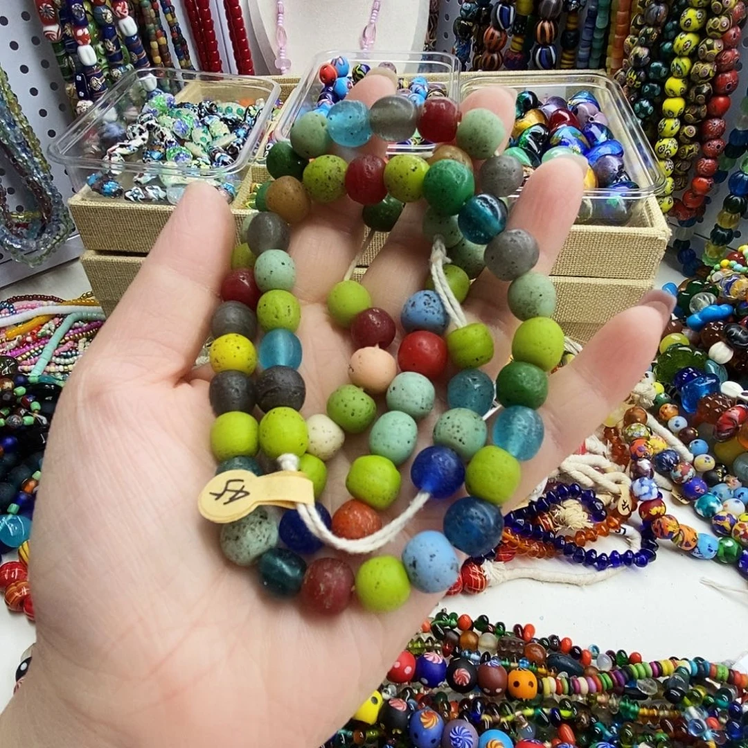 琉璃颈饰西亚老皮，065