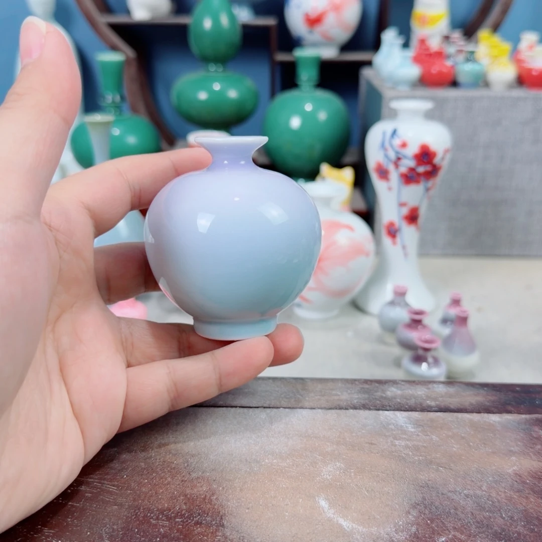 陶瓷手工小花器摆件