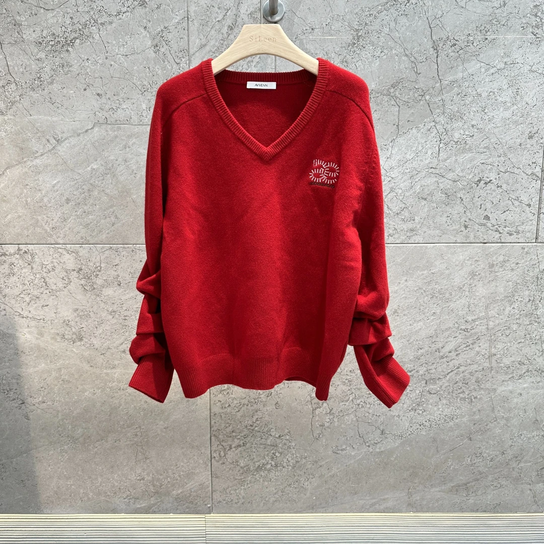 【AVVENN】设计师品牌25年春新品毛织套衫AL1060166638100