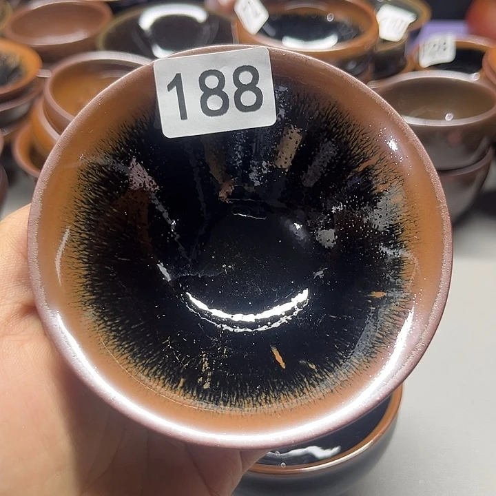 又***只茶盏建窑建盏主人杯一只