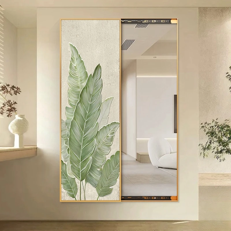 【画为峰】家大业大隐藏式推拉全身镜奶油风暗藏隐形穿衣试衣镜