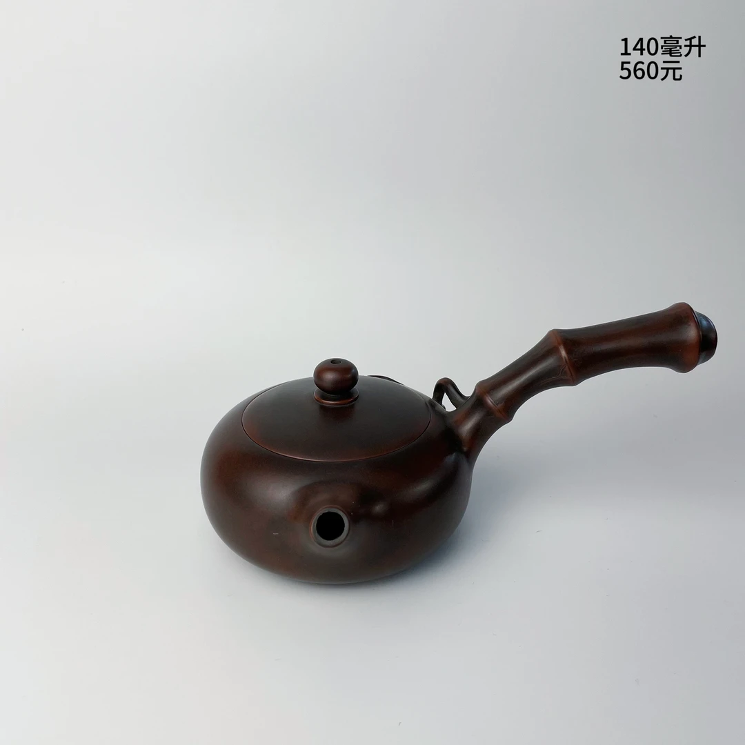 侧把西施四大名陶钦州坭兴陶高端茶壶送礼佳品纯手工制作