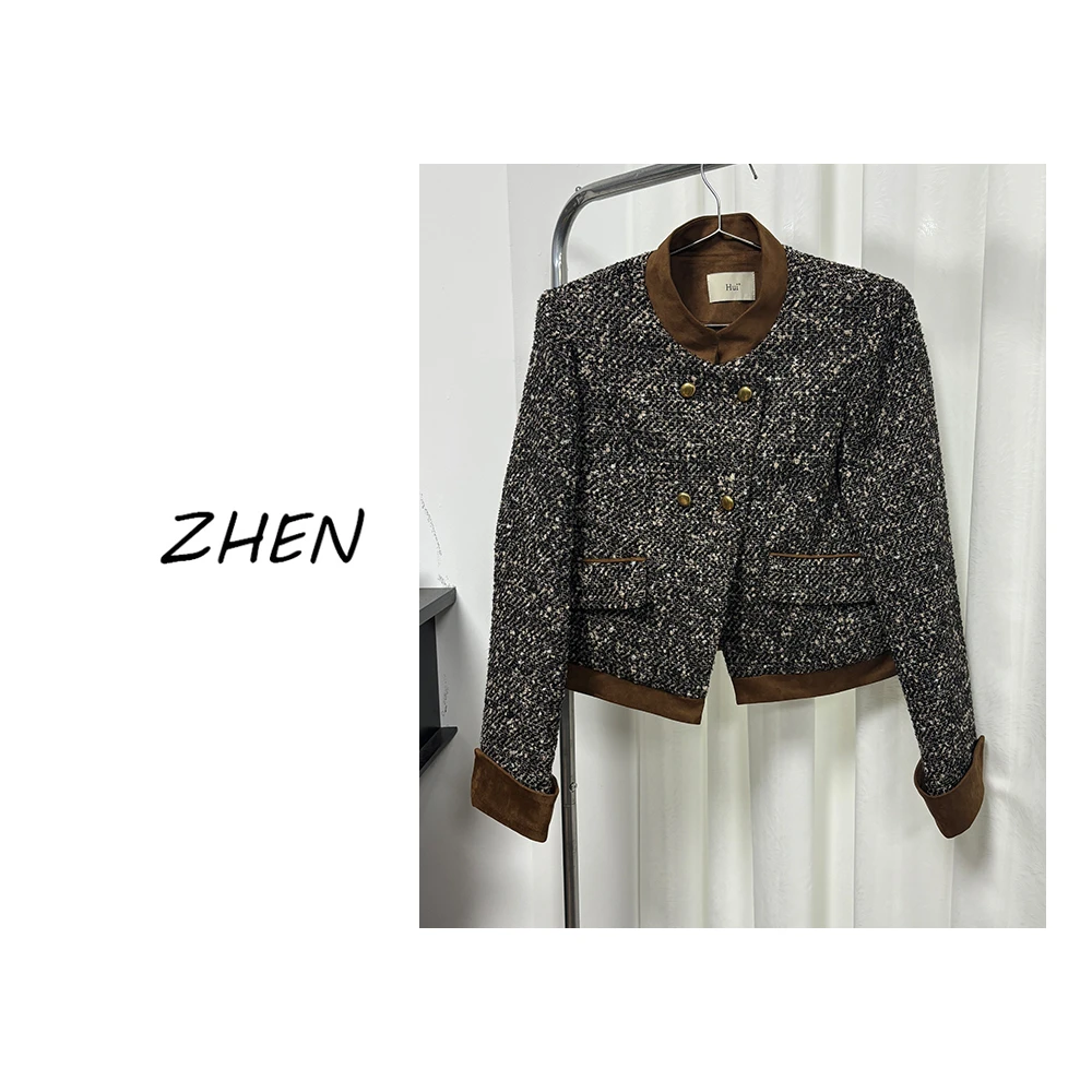 【ZHEN】K1030 2025新款气质 休闲外套职场风小众设计师款