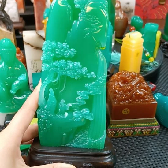 印石寿山石山水摆件