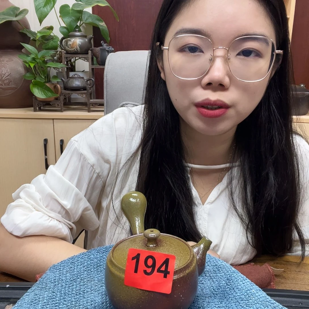 壶194老韩坭兴陶 柴烧侧把