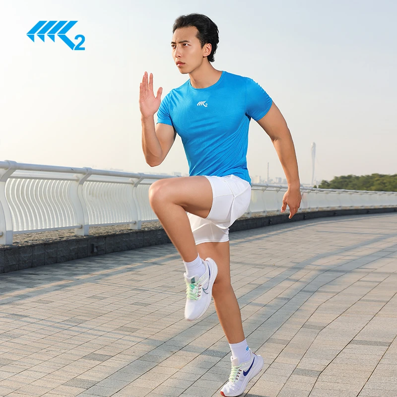K2【偏小款】专业马拉松运动T恤健身速干透气户外训练跑步短袖161