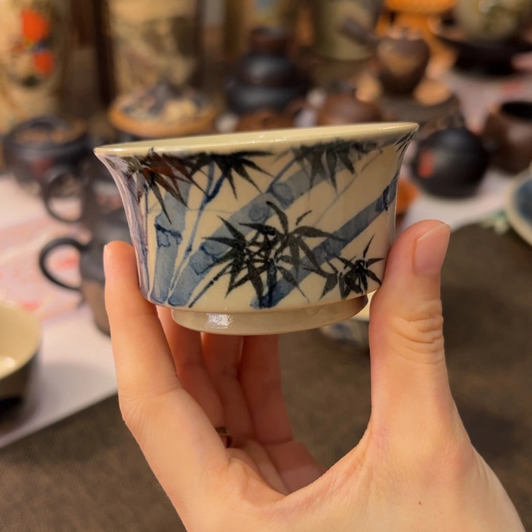 御兑居釉中彩纯手工主人杯90cc