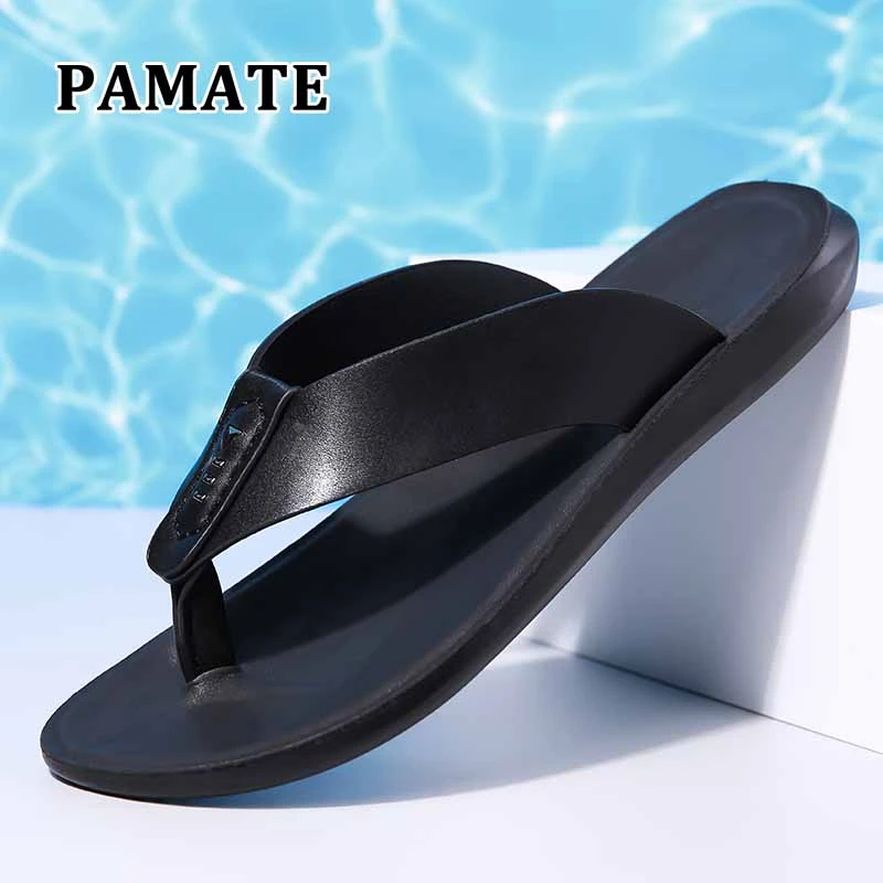 【降价了】帕玛特夏季男士百搭凉拖鞋软底人字拖一脚蹬夹趾沙滩鞋