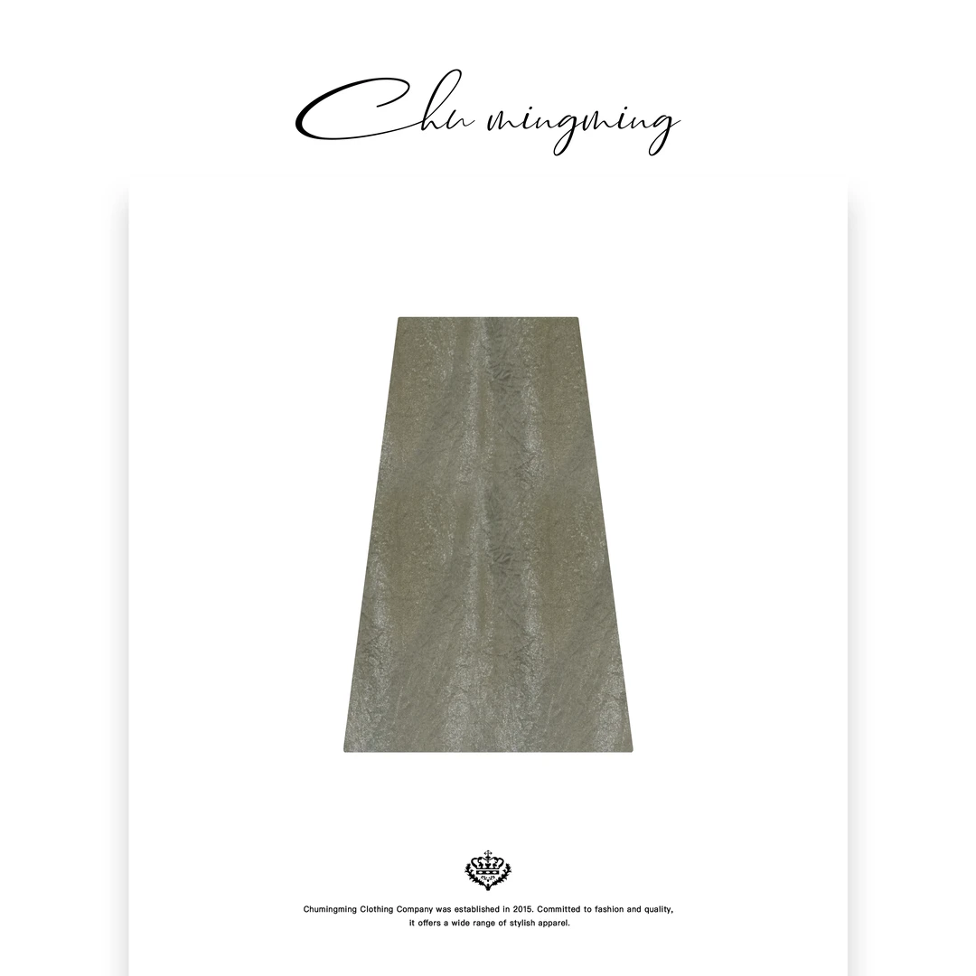 【CHUMINGMING】《恰恰》气质百搭休闲银丝醋酸半裙LX03