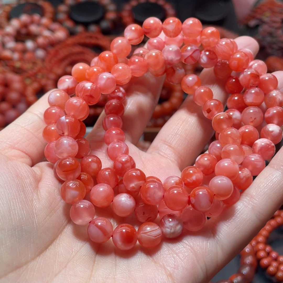 南红玛瑙手链未镶嵌