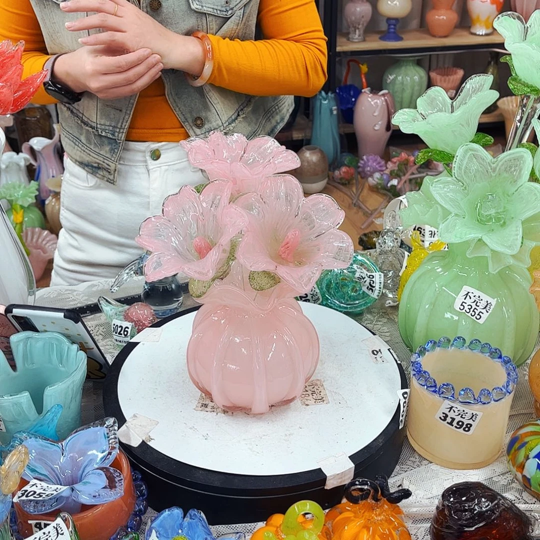 3花1瓶 家悦琉璃工艺品
