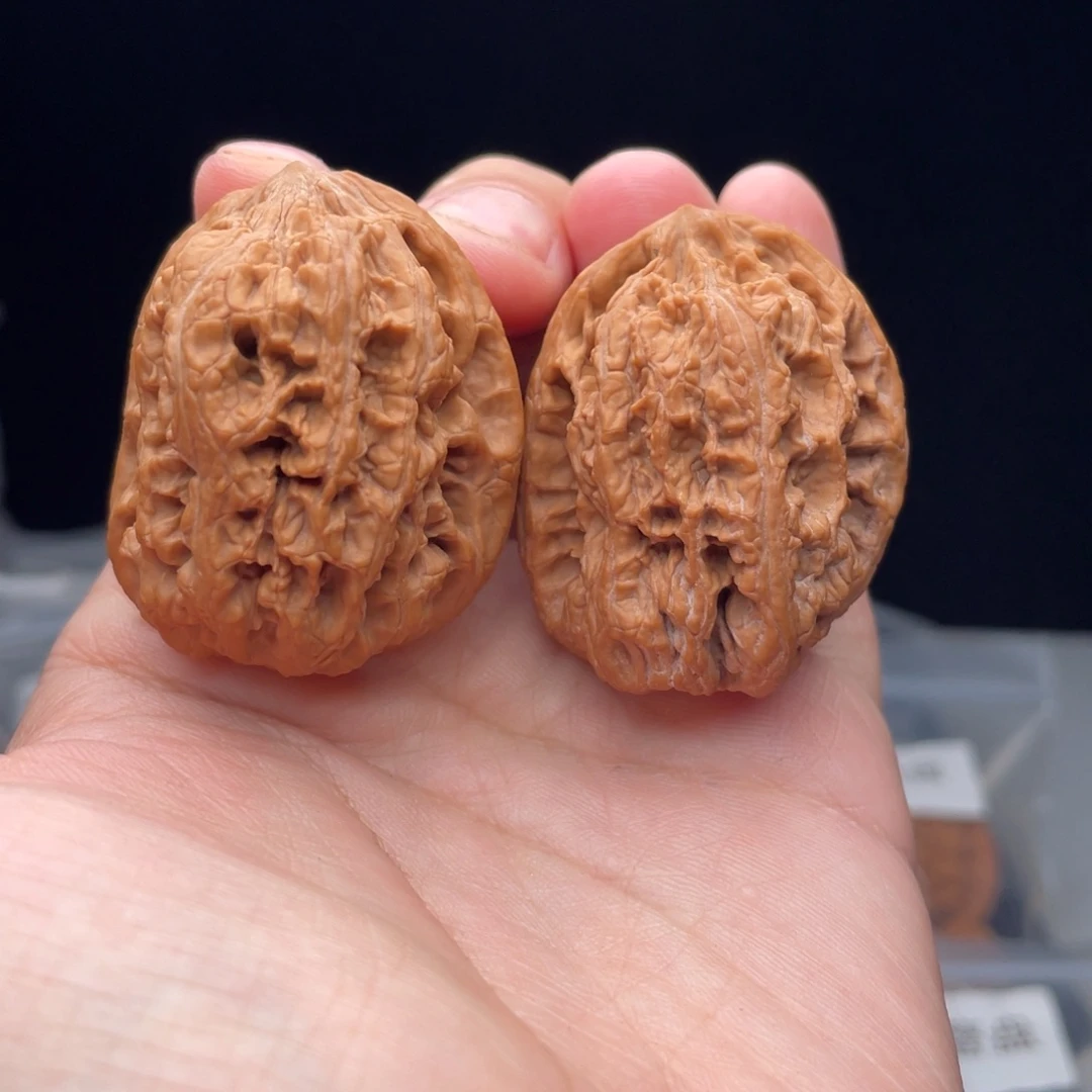 吊坠桃核将军一对