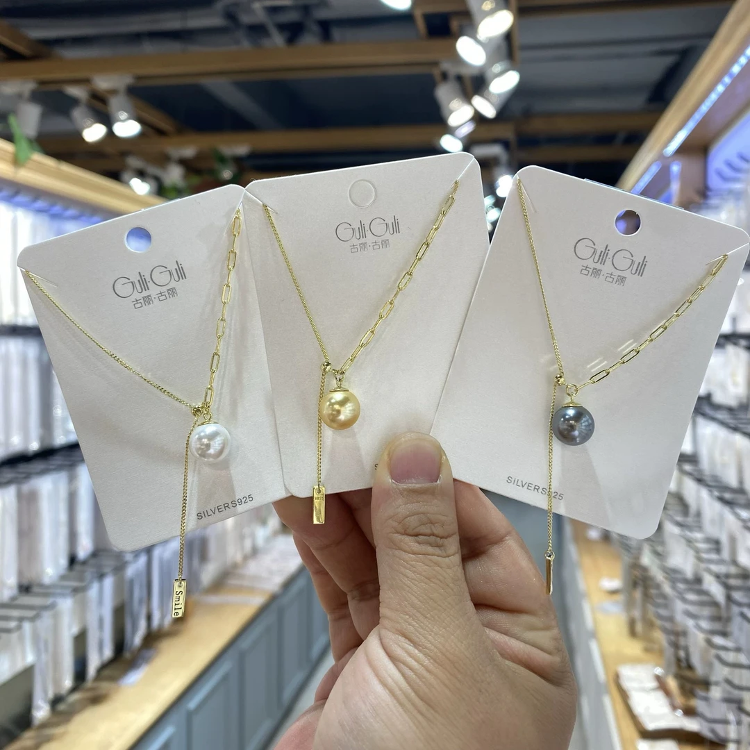 链子925银 05476古丽品牌新款S925纯银10mm项链