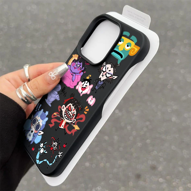 哪吒涂鸦合集半包软适用苹果16/15promax手机壳iphone14/12/11/13