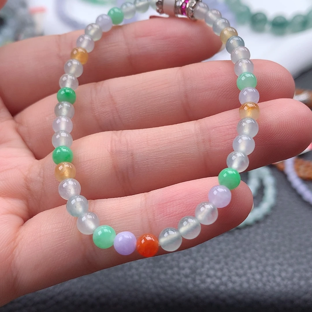 未镶嵌手链翡翠翡翠卡4.5