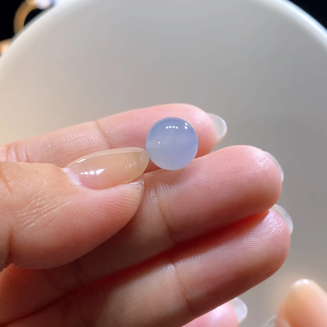 翡翠未镶嵌吊坠(不含链)翡翠冰蓝紫珠卡10.3