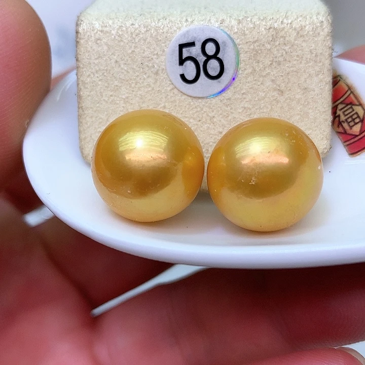 银S925镶嵌耳饰淡水珍珠