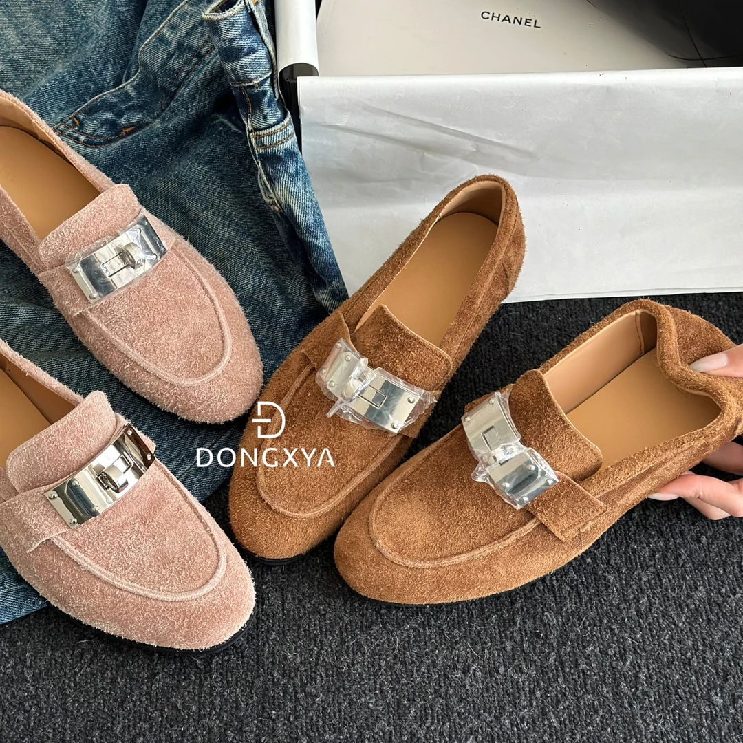 DONGXYA｜高奢H家真皮时装单鞋｜欧货时尚百搭休闲