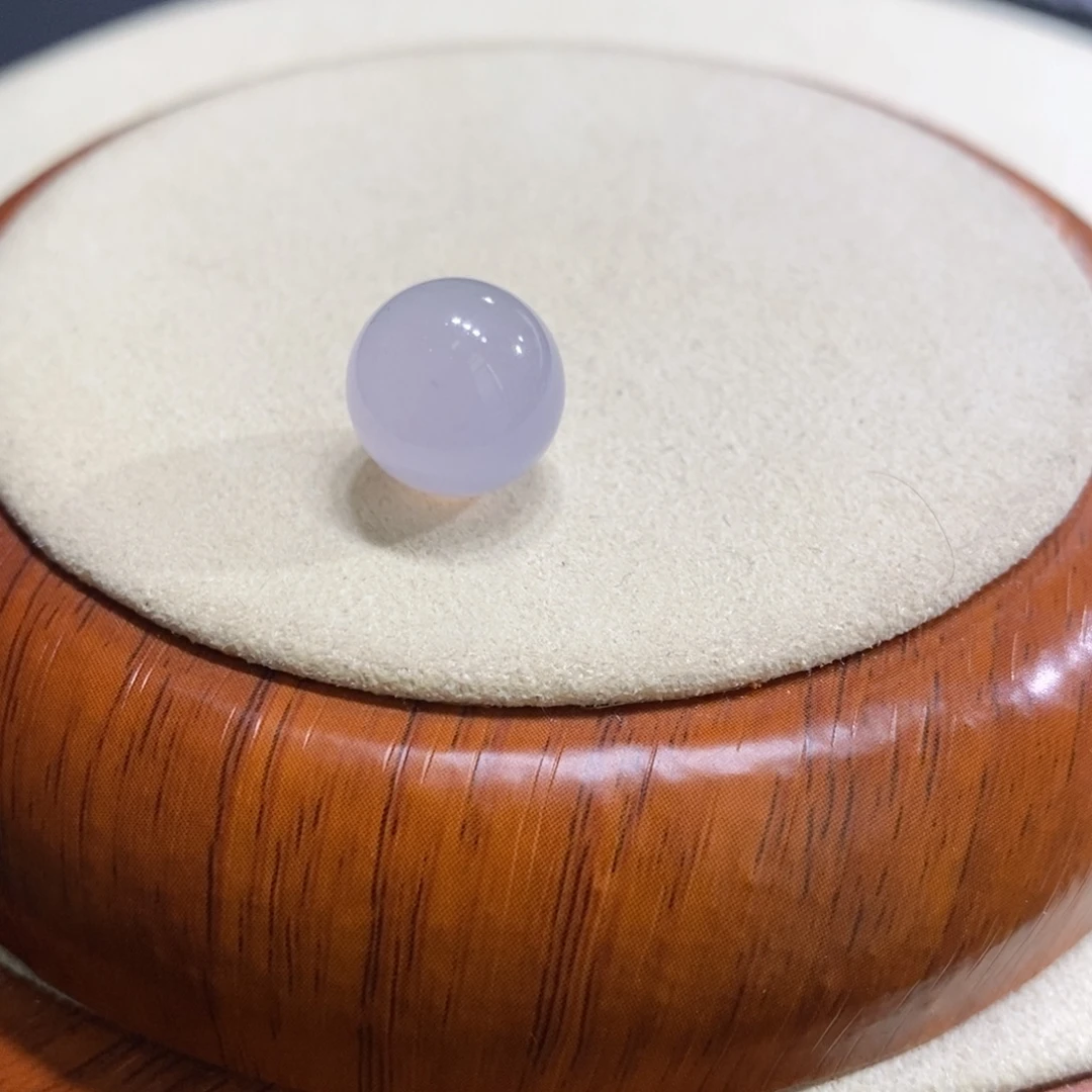 心***成翡翠未镶嵌颈饰翡翠正冰粉紫珠