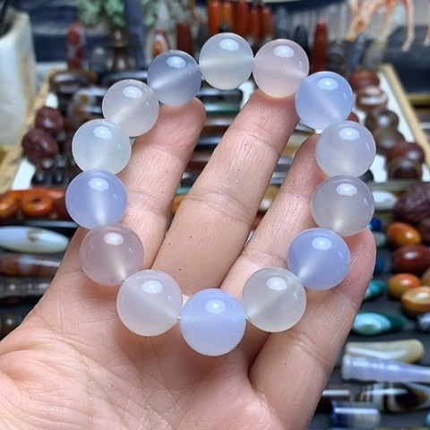 玛瑙/玉髓合金颈饰