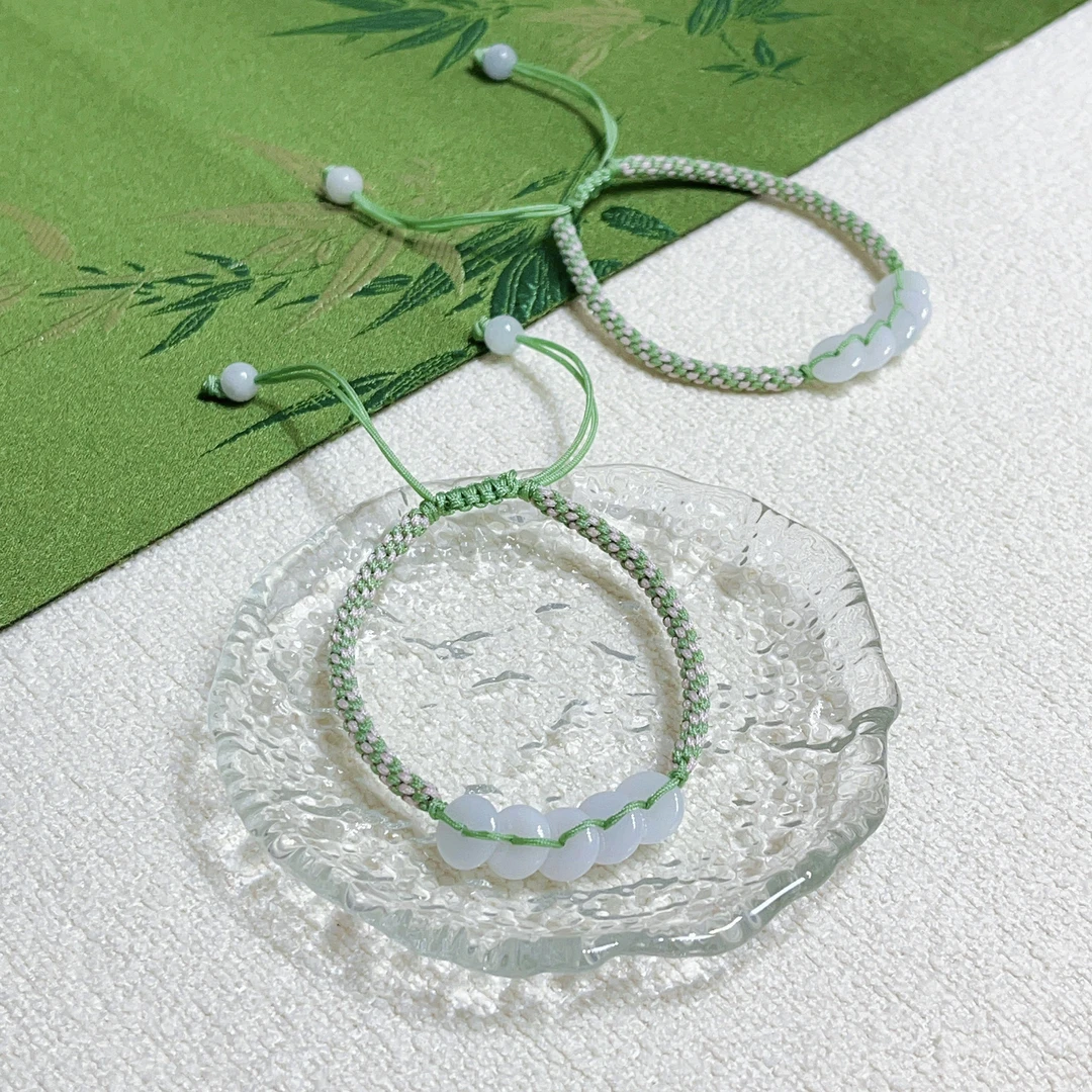 【岁岁平安】粉丝福利｜天然缅甸A货翡翠平安扣手牌 多样性发货*1