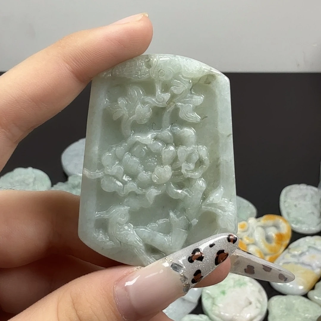 翡翠未镶嵌耳饰翡翠