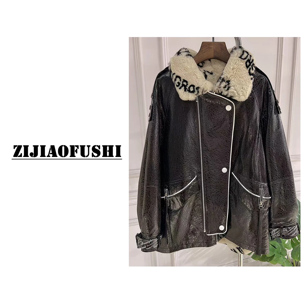 两面穿真皮獭兔毛中长款设计师款冬装外套ZYSS-ZL13429