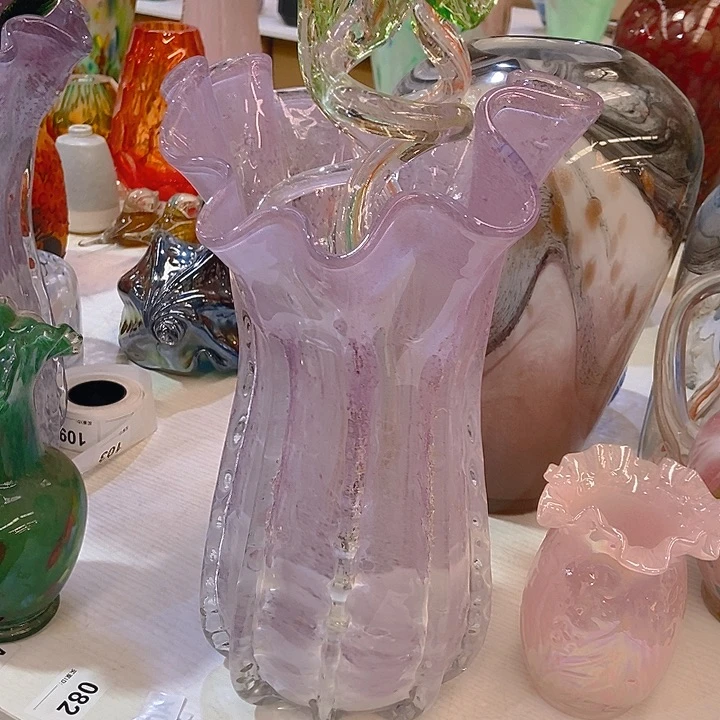 琉璃琉璃花瓶高33口18