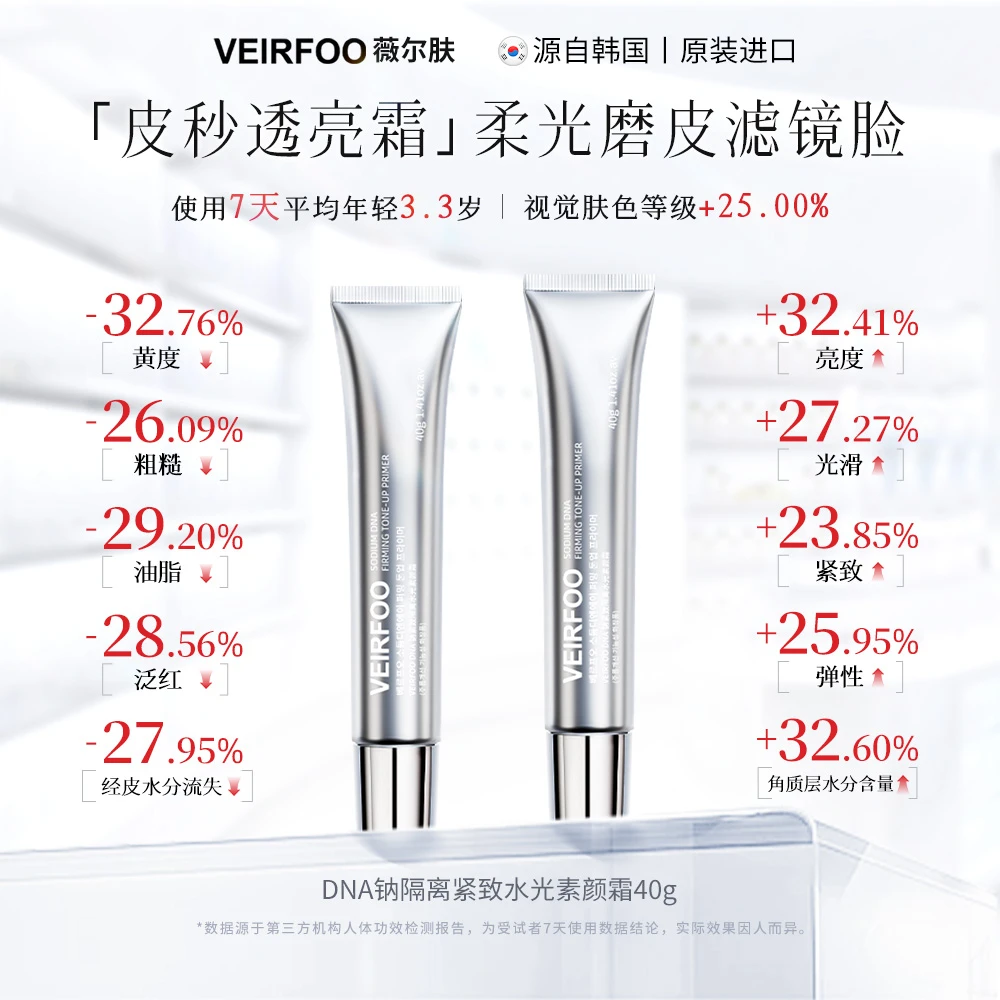 韩国VE原装进口 DNA钠紧致隔离水光素颜霜TY