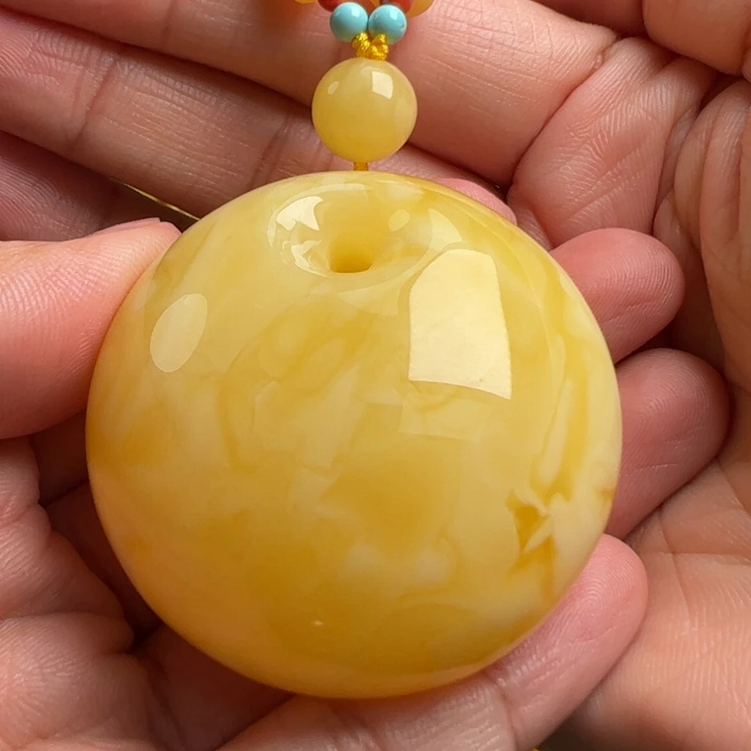 未镶嵌毛衣链蜜蜡无烤色无优化无补胶无煮蜜无辐照无覆膜