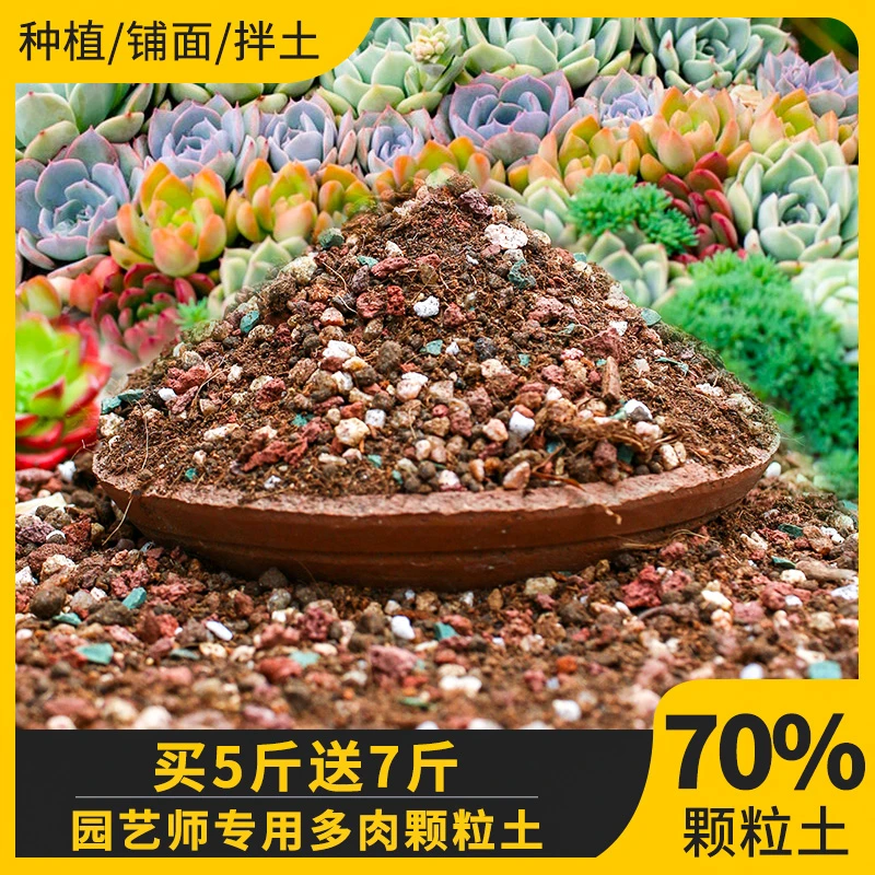 【买五斤送七斤】多肉专用颗粒土适合种植疏松透气有机发根透气营养