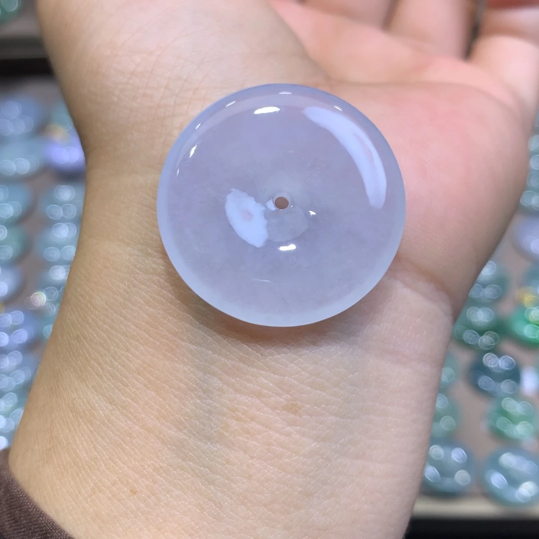 翡翠未镶嵌颈饰平安扣28.4*5.7