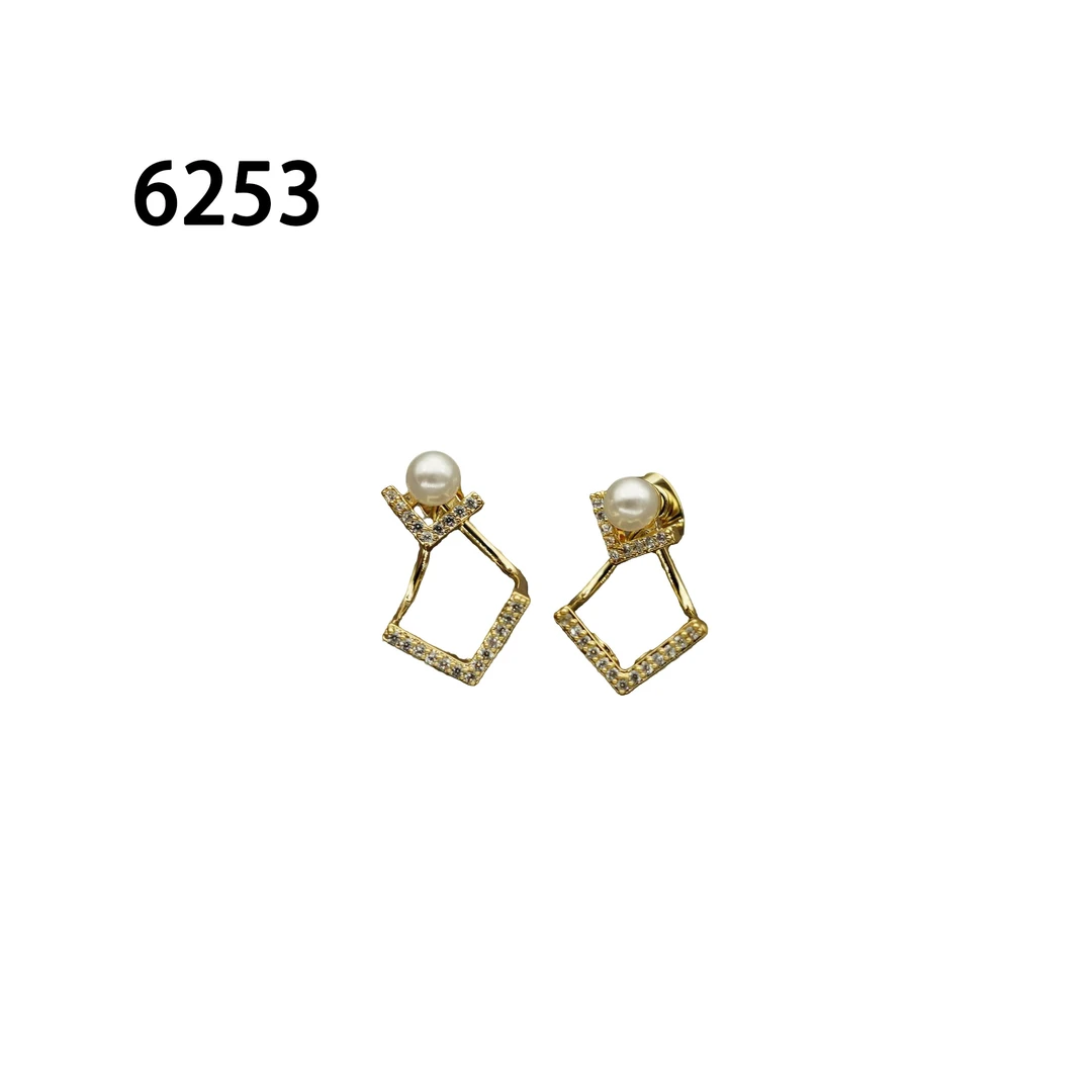 铜合金耳饰 设计师气质耳环小众设计高级感耳环耳饰～6253