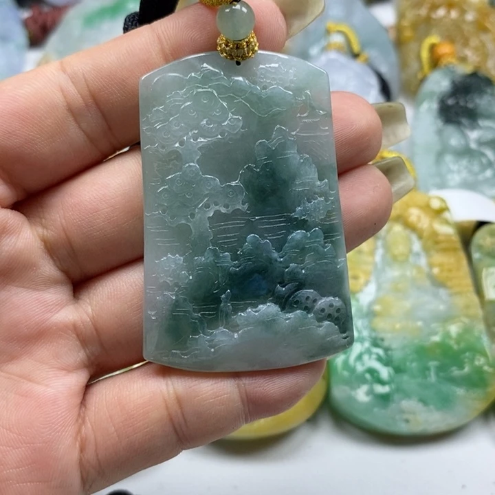 翡翠未镶嵌颈饰天然a货翡翠